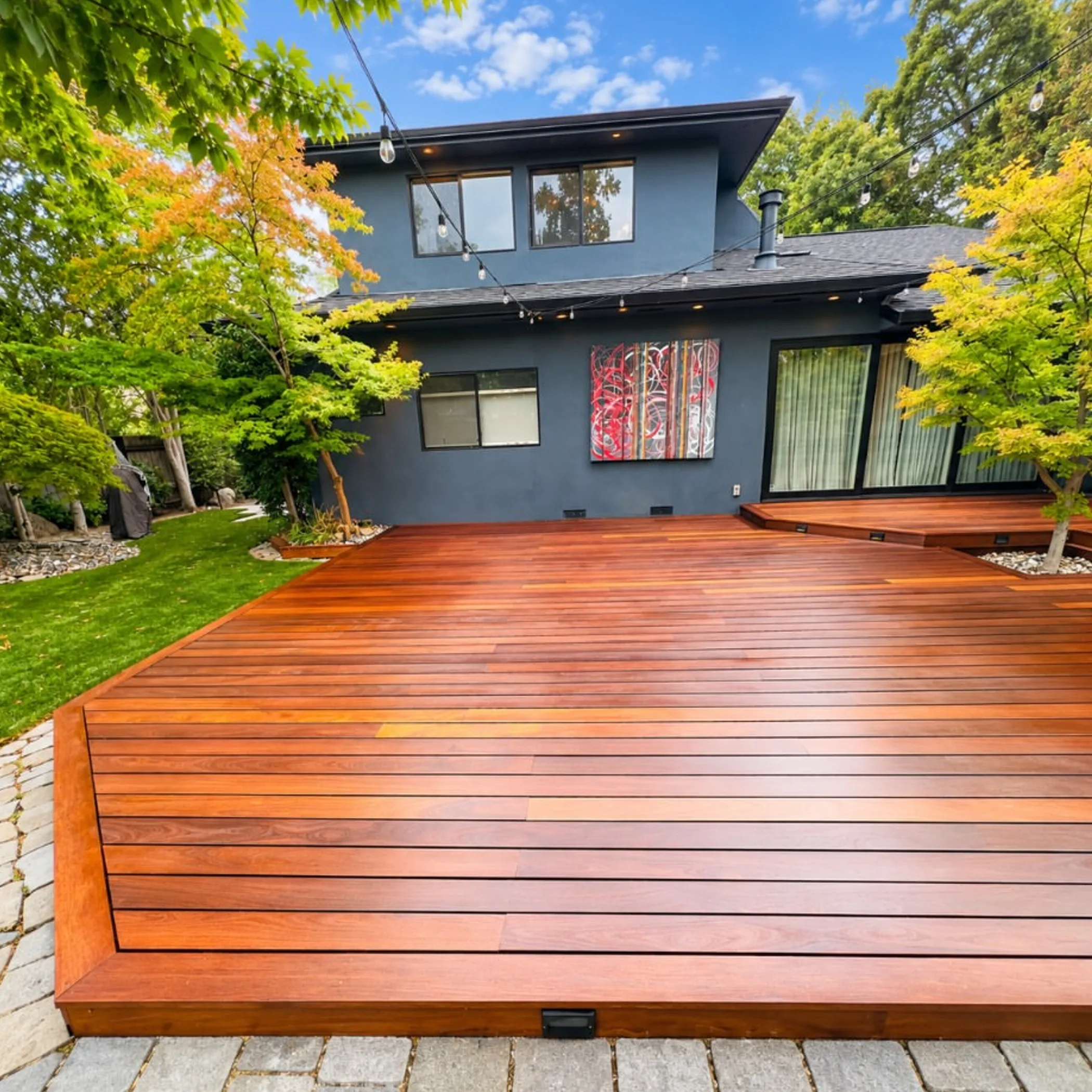 outdoor deck for seasonal upkeep