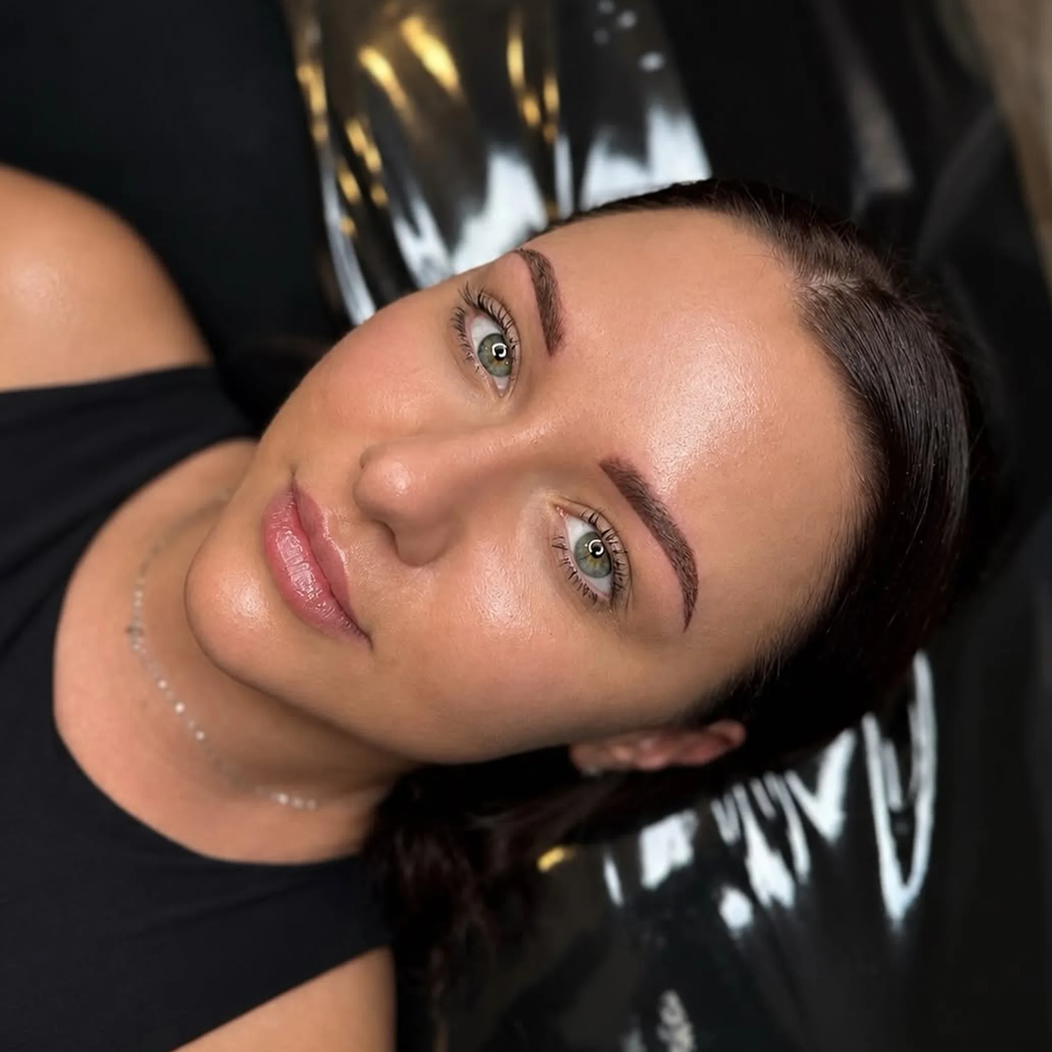 pmu brows in close-up